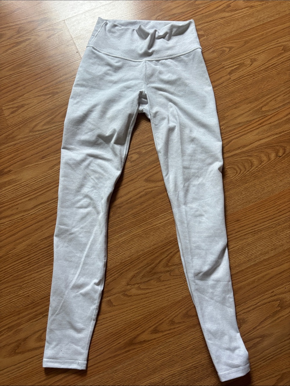 High-Waist White Camo Yoga Leggings